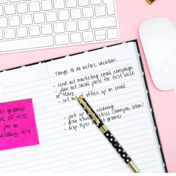 kate spade charming dot ballpoint pen black white polka dot nwt - Picture 5 of 10